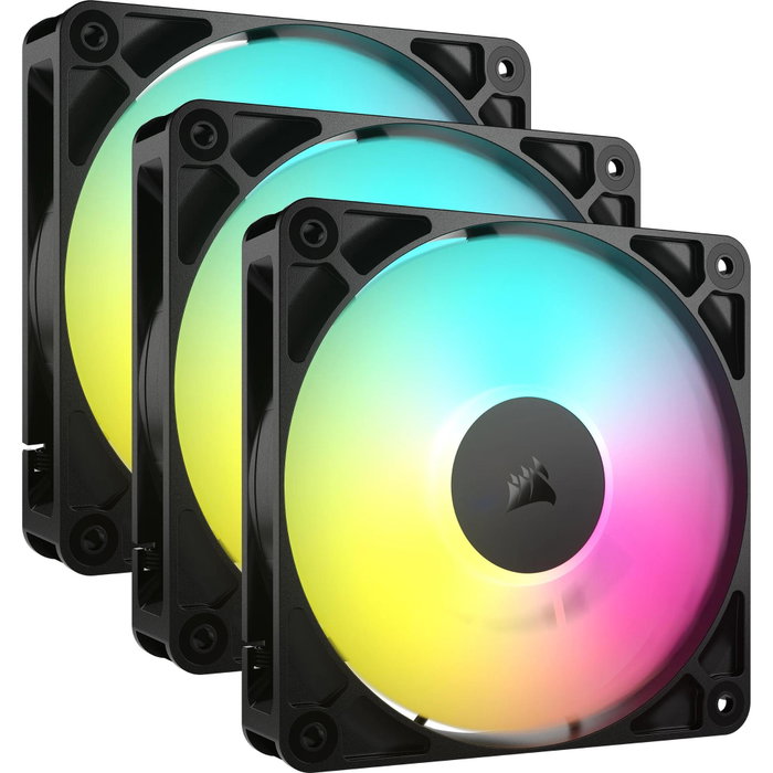 Corsair RS120 ARGB Pack de 3 Ventiladores 120 mm Negro Corsair RS120 ARGB Pack de 3 Ventiladores 120 mm Negro
