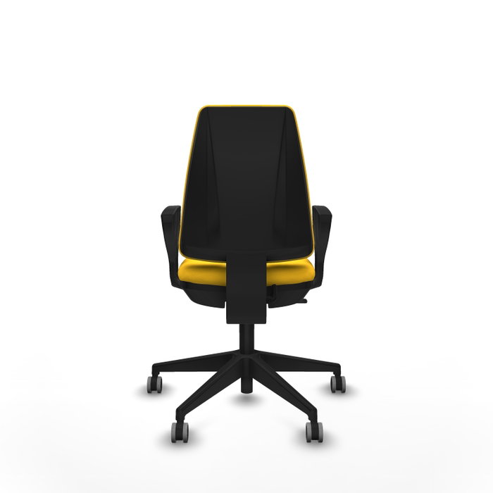 PIQUERAS Y CRESPO Silla de oficina Elche Amarillo con mecanismo Contacto permanente PIQUERAS Y CRESPO Silla de oficina Elche Amarillo con mecanismo Contacto permanente