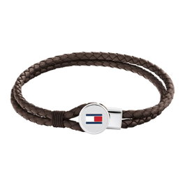 Tommy Hilfiger Pulsera de Cuero Marrón 2790655S