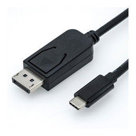 ROLINE Adaptador USB Tipo C a DisplayPort, 2 m, 3840 x 2160 Pixeles