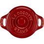Staub Mini Cocotte Set de 4 piezas redondo, Cerámica, Cherry Red