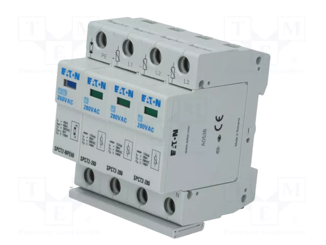 Eaton SPCT2-280-3+NPE 167620 Protector contra sobretensiones enchufable 280VA