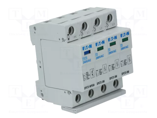 Eaton SPCT2-280-3+NPE 167620 Protector contra sobretensiones enchufable 280VA