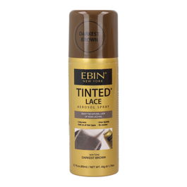 Ebin New York Tinted Lace Spray Darkest Brown 80 ml para Pelucas