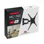 Soporte maclean mc-743 para tv 127 cm (65") negro