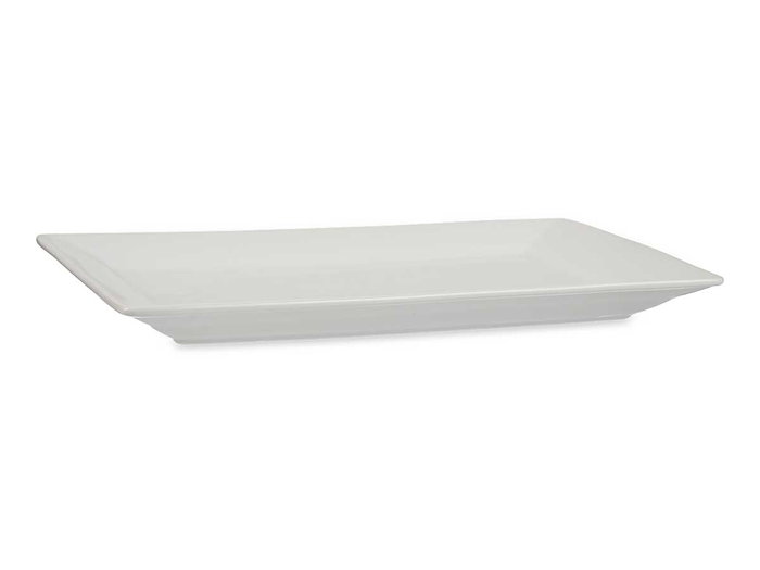 Vessia Bandeja Porcelana Blanca Rectangular 37 cm x 27 cm x 3.5 cm (Set de 8) Vessia Bandeja Porcelana Blanca Rectangular 37 cm x 27 cm x 3.5 cm (Set de 8)