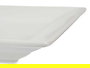 Vessia Bandeja Porcelana Blanca Rectangular 37 cm x 27 cm x 3.5 cm (Set de 8)