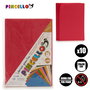 Pincello Juego 10 Laminas Goma Eva Rojo 20 cm x 30 cm (Set de 24)