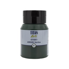 Titan Arts Acrílico Study Verde Vejiga Bote 500ml nº69