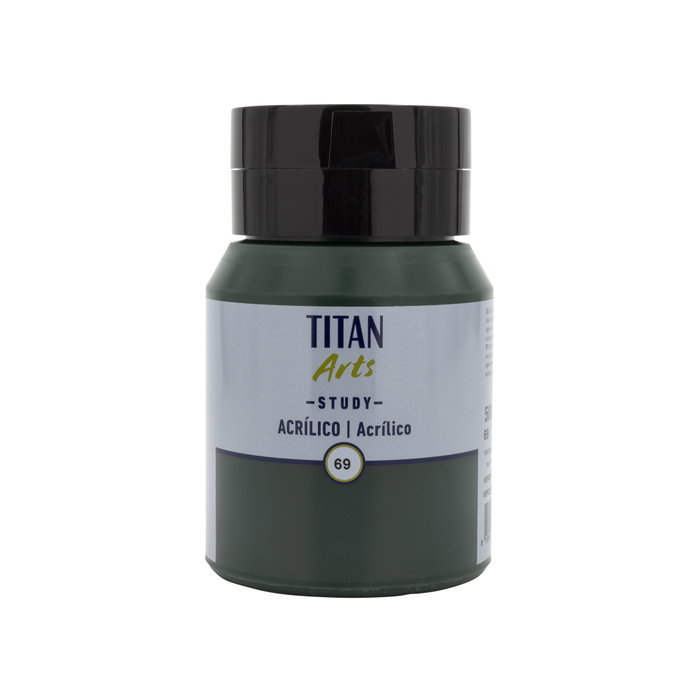 Titan Arts Acrílico Study Verde Vejiga Bote 500ml nº69 Titan Arts Acrílico Study Verde Vejiga Bote 500ml nº69