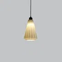 Lindor Lámpara Colgante Blanco/Florón Negro/Cable Negro, Diseño Moderno y Ecológico, Compatible con LED E27
