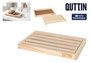 QUTTIN Bandeja Cortapan de Madera 33,5x22x3cm
