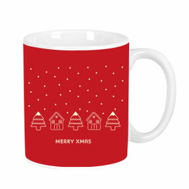 Safta Taza Grande Casitas Merry Xmas