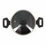 Menastyl Horno holandés de aluminio forjado, 20 cm, Negro