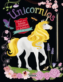 SUSAETA EDICIONES, Unicornios. Dibujos para raspar y colorear
