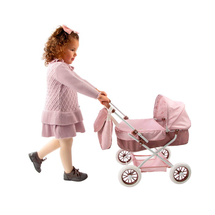 Muñecas Arias Cochecito Bear Plegable con Bolso para Muñecas hasta 56cm