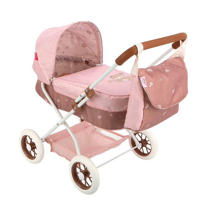 Muñecas Arias Cochecito Bear Plegable con Bolso para Muñecas hasta 56cm