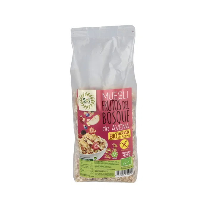 Solnatural Muesli de Avena y Frutos del Bosque Bio 425g Solnatural Muesli de Avena y Frutos del Bosque Bio 425g