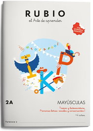 RUBIO Set de 5 Cuadernos A4 Mayúsculas 2A (+4 años)
