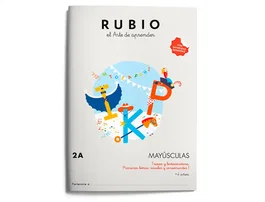 RUBIO Set de 5 Cuadernos A4 Mayúsculas 2A (+4 años)