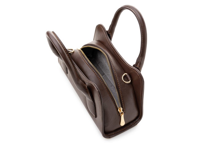 Vince Camuto Bolso Chocolate Brown Cuero de Polivinilo Marrón