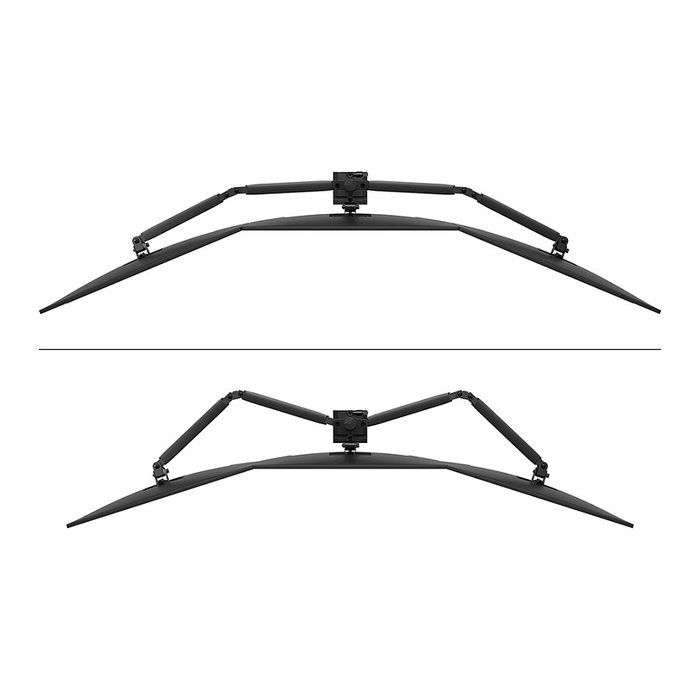 Neomounts DS60-600BL3 Brazo para Monitor 10-27" Quick-Fix Tope a 180°