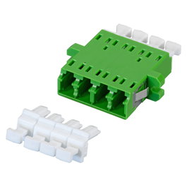 EFB Elektronik Kupplung LC/APC Quad OS2 verde con Shutter