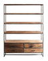 DKD Home Decor Estantería de Acacia y Metal Marrón 145x35x188