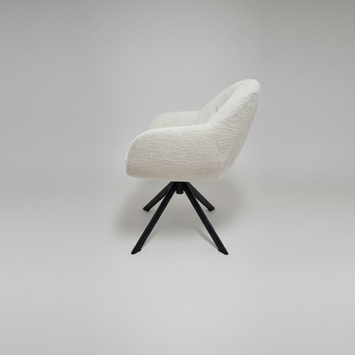 BORDECOR Silla Ain Blanco y Negro
