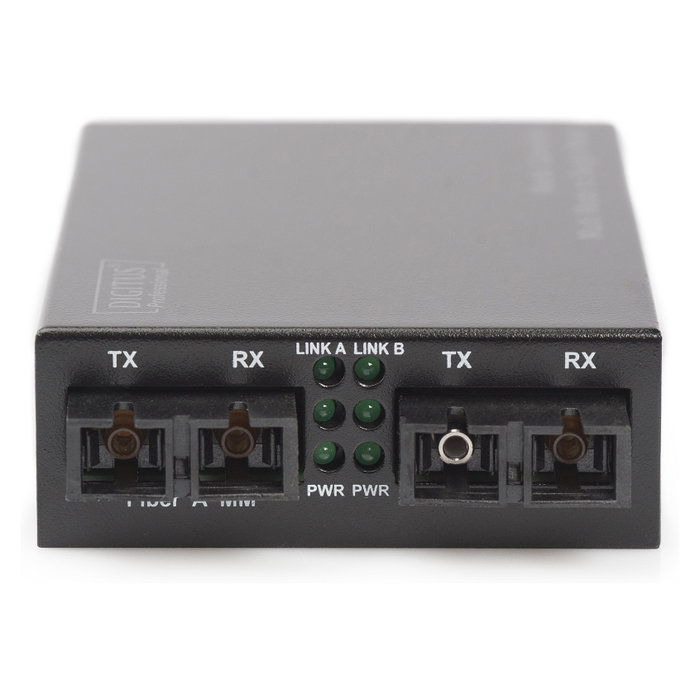Digitus Convertidor de Medios Gigabit SC/SC, Multimodo y Monomodo, 1000 Mbit/s, 1000Base-SX, 1000BASE-SX, Gigabit Ethernet, Alcance hasta 20000 m