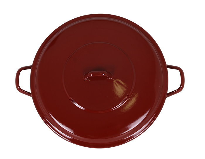 La Estrella Olla Abombada con Tapa 32 cm - 16 L "Teja" (2 Unidades)