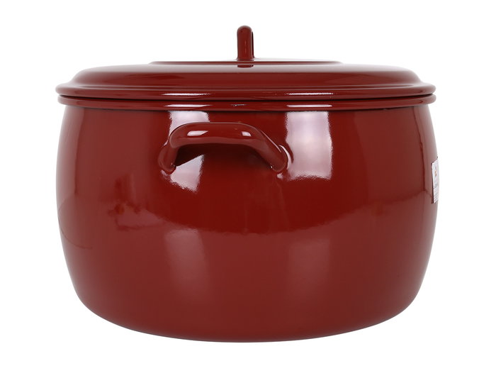 La Estrella Olla Abombada con Tapa 32 cm - 16 L "Teja" (2 Unidades)