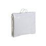 DKD Home Decor Colcha de Poliéster Blanca con Bordado de Arcos, 180x260x1 cm