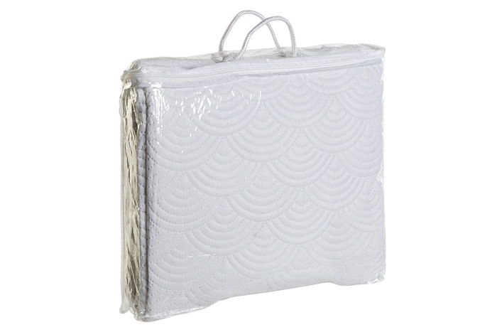 DKD Home Decor Colcha Oriental Blanco 260 x 180 cm Poliester