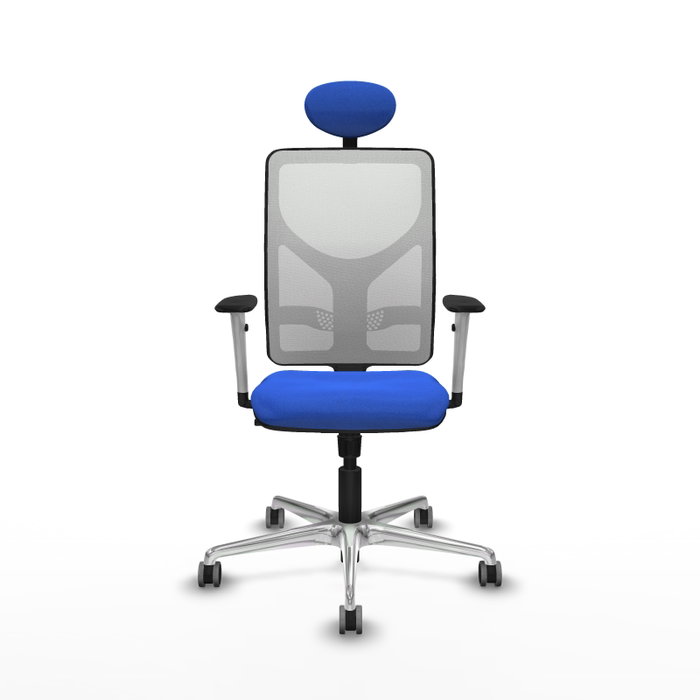 PIQUERAS Y CRESPO Silla de oficina Motilla con mecanismo Sincro, Azul y Blanco PIQUERAS Y CRESPO Silla de oficina Motilla con mecanismo Sincro, Azul y Blanco