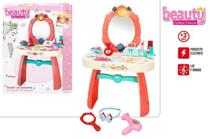 Color Baby Tocador de Belleza con Luz y Sonido 31x10x41 cm Color Baby Tocador de Belleza con Luz y Sonido 31x10x41 cm