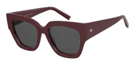 Tommy Hilfiger TH-2223-S-LHF Gafas de Sol Rojas con Cristal Gris