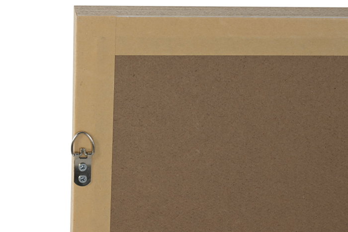DKD Home Decor Cuadro de Cristal y Papel Mache con Diseño Floral 80x80 cm