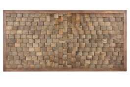 DKD Home Decor Cabecero Cama Moderno Mango Natural 160 x 80 x 5 cm