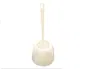 Blanca Escobilla para Inodoro con Soporte de Plástico para Baño, Limpieza
