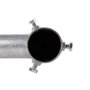 Cruceta 1 Brazo 0,5M Acero Galvanizado de 60 mm Ø
