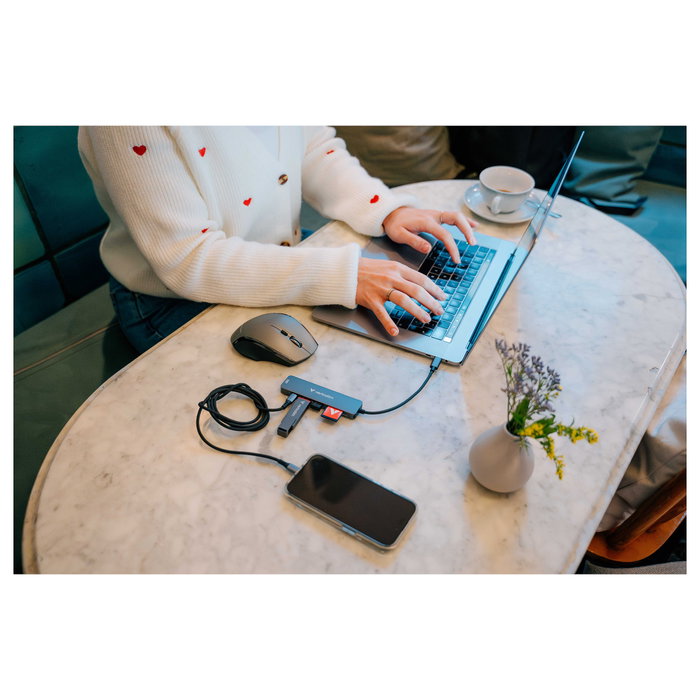 Verbatim USB-C Essentials Multi-Port Hub 6 Puertos con Lector de Tarjetas