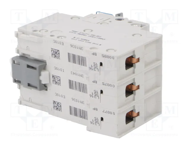 HAGER MCN310E Interruptor magnetotérmico 3 polos 10A 6kA HAGER MCN310E Interruptor magnetotérmico 3 polos 10A 6kA