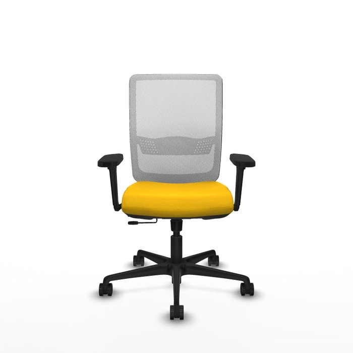 PIQUERAS Y CRESPO Silla de oficina Haches Amarillo y Blanco PIQUERAS Y CRESPO Silla de oficina Haches Amarillo y Blanco