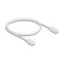 DeLOCK Cable de red RJ45 Cat.6A U/UTP Slim 1 m Blanco
