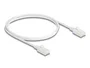 DeLOCK Cable de red Cat.6A U/UTP Slim RJ45 de 1 m, Blanco