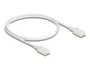 DeLOCK Cable de red RJ45 Cat.6A U/UTP Slim 1 m Blanco
