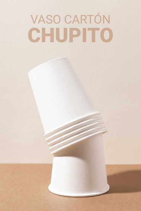 Algon Set 40 Vasos Cartón Chupito Blanco 50cc (36 Unidades)