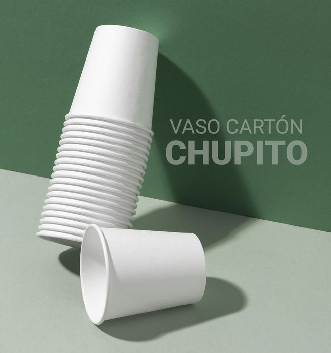 Algon Set 40 Vasos Cartón Chupito Blanco 50cc (36 Unidades)