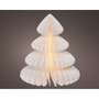 Lumineo Árbol de papel blanco con 20 leds y temporizador